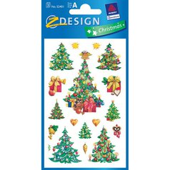Vánoční samolepky ve tvaru stromků  - Z-DESIGN - 52401
