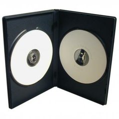Box na 2 ks DVD, černý, 14mm, 100-pack, cena za 1 ks