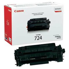 Canon originální toner CRG724, black, 6000str., 3481B002, Canon i-SENSYS LBP-675