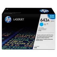 HP originální toner Q5951A, cyan, 10000str., HP 643A, HP Color LaserJet 4700, n,