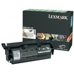 Lexmark originální toner X651H11E, black, 25000str., return, Lexmark X651, X652,