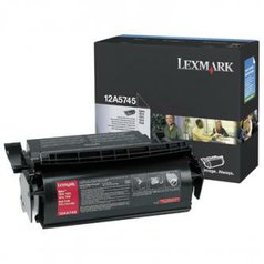 Lexmark originální toner 12A5745, black, 25000str., Lexmark Optra T, T610, T612,