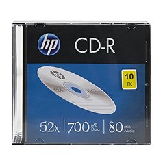 HP CD-R, CRE00085-3, 10-pack, 700MB, 52x, 80min., 12cm, bez možnosti potisku, sl