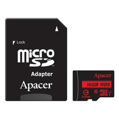 Apacer paměťová karta Secure Digital, 16GB, micro SDHC, AP16GMCSH10U5-R, UHS-I U