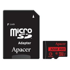 Apacer paměťová karta Secure Digital, 32GB, micro SDHC, AP32GMCSH10U5-R, UHS-I U