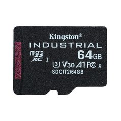 Kingston paměťová karta Industrial C10, 64GB, micro SDXC, SDCIT2/64GBSP, UHS-I U