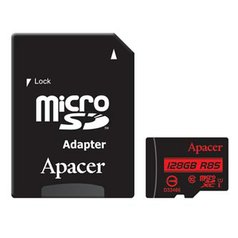 Apacer paměťová karta Secure Digital, 128GB, micro SDXC, AP128GMCSX10U5-R, UHS-I