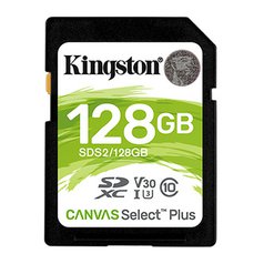 Kingston paměťová karta Canvas Select Plus, 128GB, SDXC, SDC2/128GB, UHS-I U3 (C