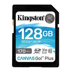 Kingston paměťová karta Canvas Go! Plus, 128GB, SDXC, SDG3/128GB, UHS-I U3 (Clas