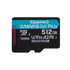 Kingston paměťová karta Canvas Go! Plus, 512GB, micro SDXC, SDCG3/2512GBSP, UHS-