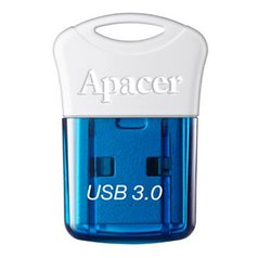 Apacer USB flash disk, 3.0, 16GB, AH157, bílá, modrá, AP16GAH157U-1, s krytkou