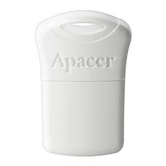 Apacer USB flash disk, 2.0, 16GB, AH116, bílý, AP16GAH116W-1, s krytkou