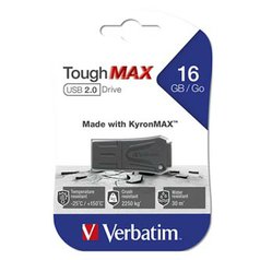 Verbatim USB flash disk, 2.0, 16GB, ToughMAX, černý, 49330, kompozitní materiál