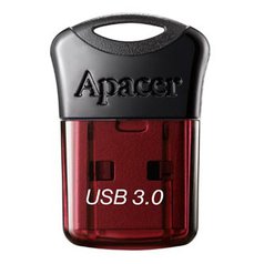 Apacer USB flash disk, 3.0, 32GB, AH157, černá, červená, AP32GAH157R-1, s krytko