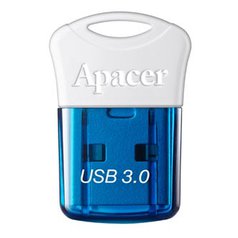 Apacer USB flash disk, 3.0, 32GB, AH157, bílá, modrá, AP32GAH157U-1, s krytkou