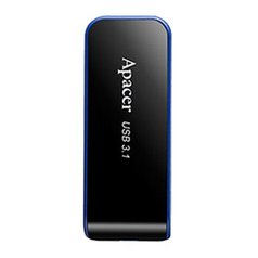 Apacer USB flash disk, 3.1, 32GB, AH356, černý, AP32GAH356B-1, s výsuvným konekt