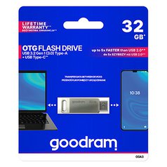 Goodram USB flash disk, USB 3.0 (3.2 Gen 1), 32GB, ODA3, stříbrný, ODA3-0320S0R1