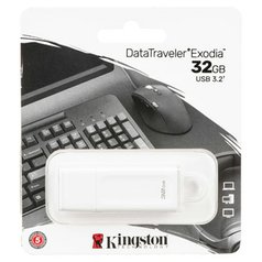 Kingston USB flash disk, USB 3.0, 32GB, DataTraveler Exodia, bila, DTX/32GB, USB