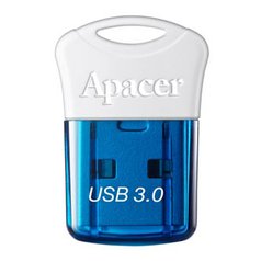 Apacer USB flash disk, 3.0, 64GB, AH157, bílá, modrá, AP64GAH157U-1, s krytkou