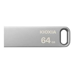 Kioxia USB flash disk, USB 3.0, 64GB, Biwako U366, Biwako U366, stříbrný, LU366S