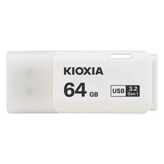 Kioxia USB flash disk, USB 3.0, 64GB, Hayabusa U301, Hayabusa U301, bílý, LU301W