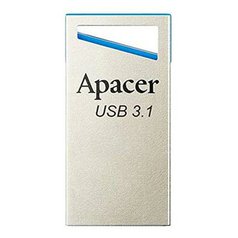 Apacer USB flash disk, USB 3.0, 128GB, AH155, stříbrný, AP128GAH155U-1, USB A, s