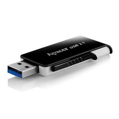 Apacer USB flash disk, 3.1, 128GB, AH350, černý, bílý, AP128GAH350B-1, s výsuvný