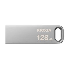 Kioxia USB flash disk, USB 3.0, 128GB, Biwako U366, Biwako U366, stříbrný, LU366