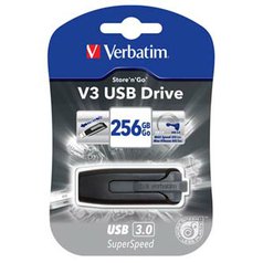 Verbatim USB flash disk, 3.0, 256GB, Store ,n, Go V3, černý, 49168