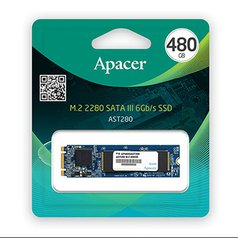 Interní disk SSD Apacer M.2 SATA III, M.2 SATA III, 480GB, AST280, AP480GAST280-