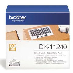 Brother papírové štítky 102mm x 51mm, bílá, 600 ks, DK11240, pro tiskárny řady Q