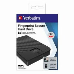 Verbatim externí pevný disk, Fingerprint Secure HDD, 2.5&quot;, USB 3.0 (3.2 Gen