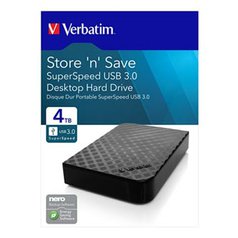 Verbatim externí Externí pevný disk, Store,N,Save, 3,5&quot;, USB 3.0, 4TB, 4768