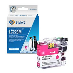 G&G kompatibilní ink s LC223M, magenta, 9ml, ml NP-B-0223M, pro Brother MFC-J442