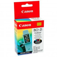 Canon originální ink BCI21C, color, blistr, 120str., 0955A351, Canon BJ-C4000, 2