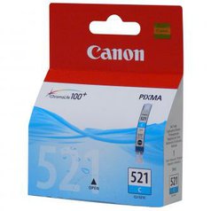 Canon originální ink CLI521C, cyan, blistr s ochranou, 505str., 9ml, 2934B009, 2