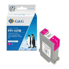 G&G kompatibilní ink s PFI107M, magenta, 130ml, NC-00107M, 6707B001, pro Canon i