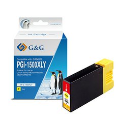 G&G kompatibilní ink s PGI 1500XL, yellow, NP-C-1500XLY/C, pro Canon MAXIFY MB20