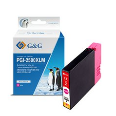 G&G kompatibilní ink s PGI 2500XL, magenta, NP-C-2500XLM/C, pro Canon MAXIFY iB4