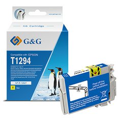 G&G kompatibilní ink s T1294, T1294, yellow, 10ml, ml NP-R-1294Y, pro Epson Styl