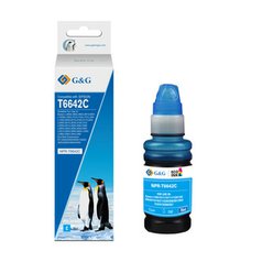 G&G kompatibilní ink s C13T66424A, cyan, NPR-T6642C-70ml-D, pro Epson L100, L200