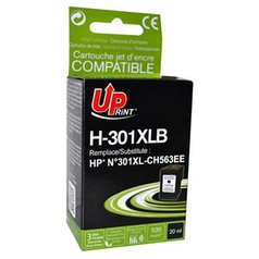 UPrint kompatibilní ink s CH563EE, HP 301XL, black, 520str., 20ml, H-301XLB, pro