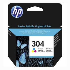HP originální ink N9K05AE, HP 304, Tri-color, 100str., HP DeskJet 2620,2630,2632