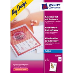 Kreativní sada AVERY - Kalendář včetně softwaru, pro inkoust, A4 - MD5001