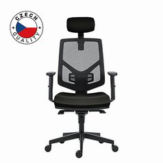 Powerton Kancelářské ergonomické křeslo Tina, Černé