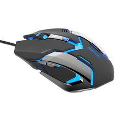 E-Blue Myš Auroza Gaming, 4000DPI, optická, 6tl., 1 kolečko, drátová USB, černá,