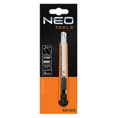 Neo Tools nůž s odlamovací čepelí, 0.4mm, 216mm, plastové pouzdro, ergonomický d