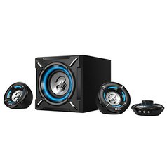 Genius reproduktory SW-G2.1 1000, 2.1, 26W, černé, ovládání hlasitosti, modře po