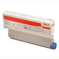 OKI originální toner 46443101, yellow, 10000str., high capacity, OKI C833, C843