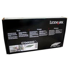 Lexmark originální válec C734X24G, CMYK, 80000 (4x20000)str., 4ks, Lexmark C734,